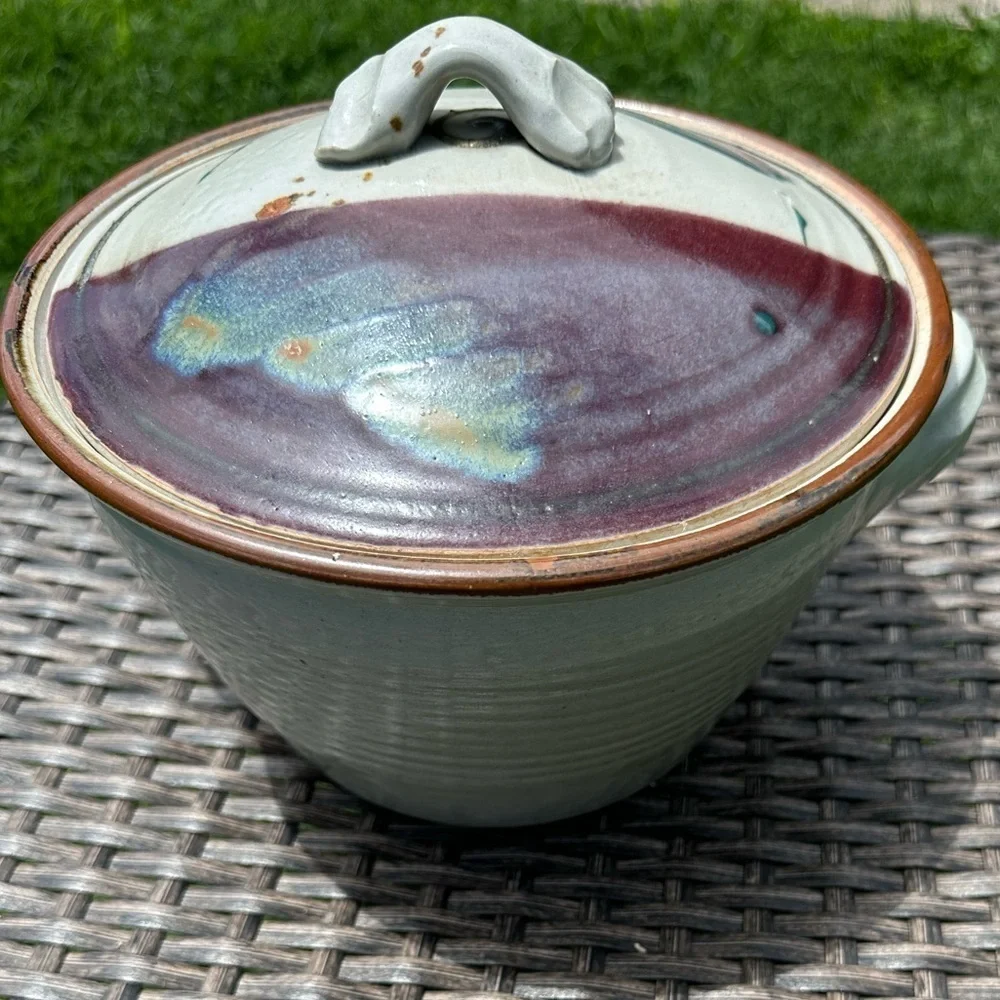 Vintage Native American Pottery Casserole Dish